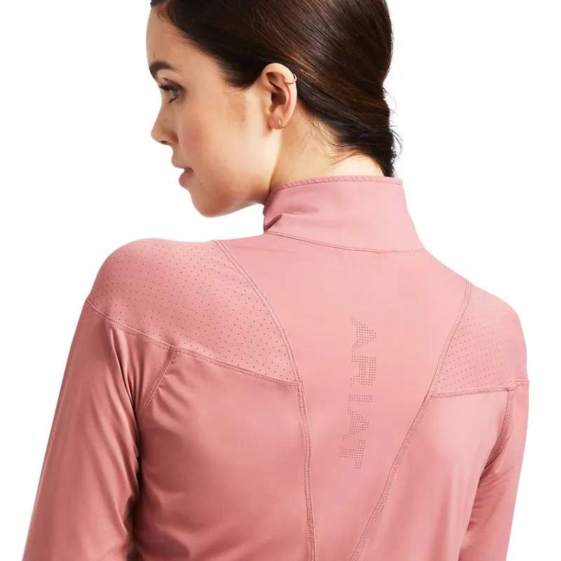 Ariat Women's Auburn 1/4 Zip Baselayer - Antique Rubia-2